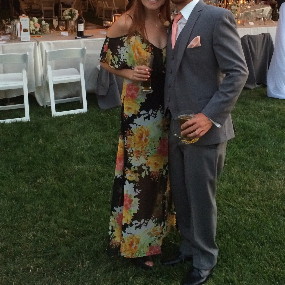 June & Hudson Floral Maxi Dress - Size S